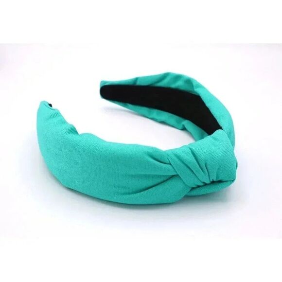 Turquoise Woven Knotted Headband - Picture 2 of 2